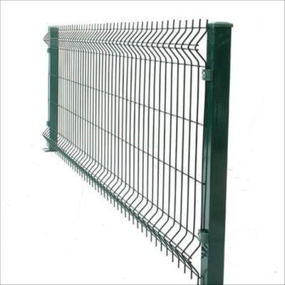 50×200mm Mesh 4mm Wire Diameter 3D Curved Fence with 50×50mm Square Post for Outdoor Villa Boundary