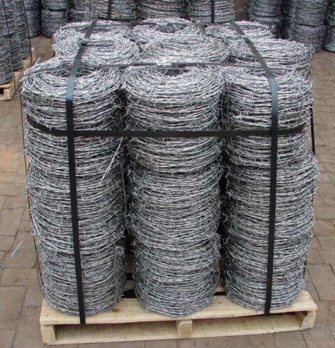 5-20kg/रोल जस्ती स्टील कांटेदार रेजर वायर BTO-22 सुरक्षा के लिए 11