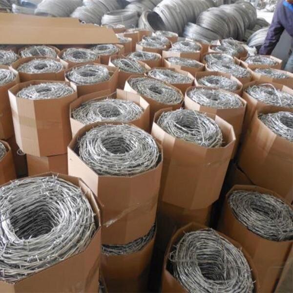 5-20kg/रोल जस्ती स्टील कांटेदार रेजर वायर BTO-22 सुरक्षा के लिए 13
