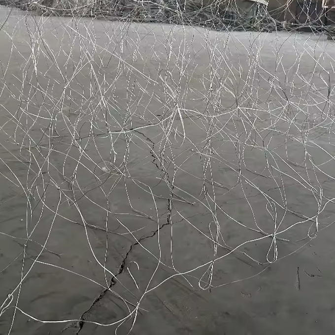 Low Visibility Wire Cloth Steel Rope Barrier Woven Technique Obstacle Tank Mesh 0